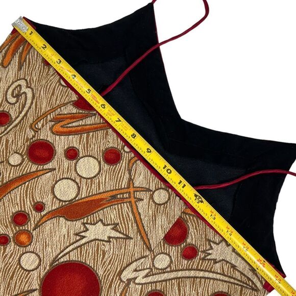 Rare Vintage 90s Retro Y2K Abstract Stretchy Spaghetti Strap Mini Dress - Picture 10 of 15